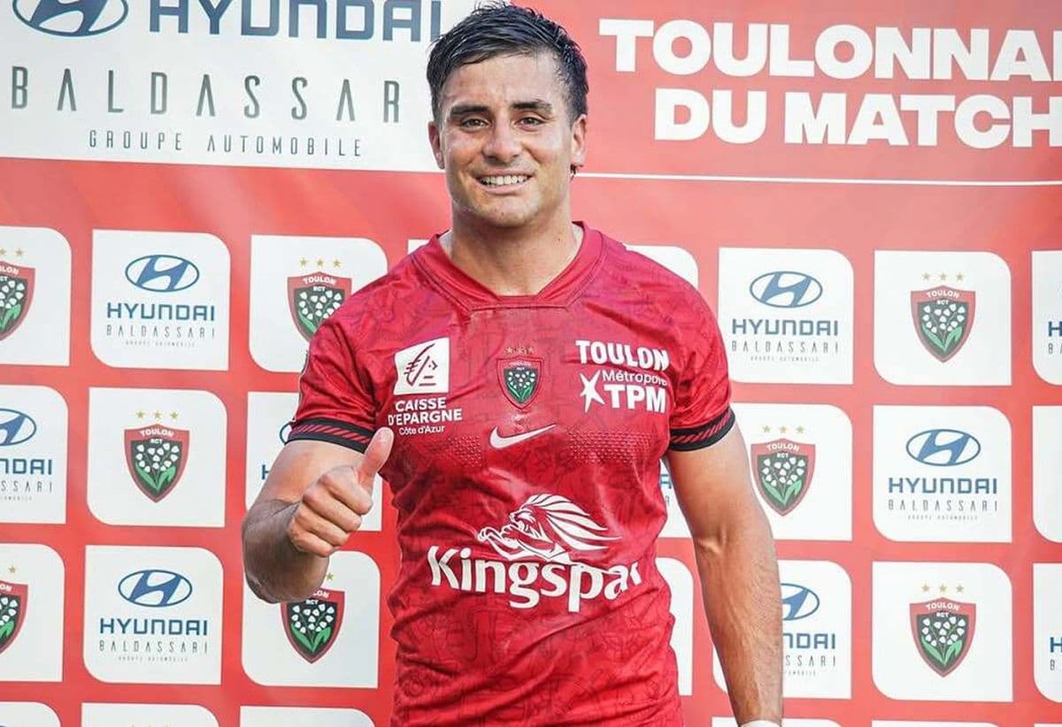 MVP en Toulon: Albornoz definió el try que impulsó el 28-10 ante Vannes