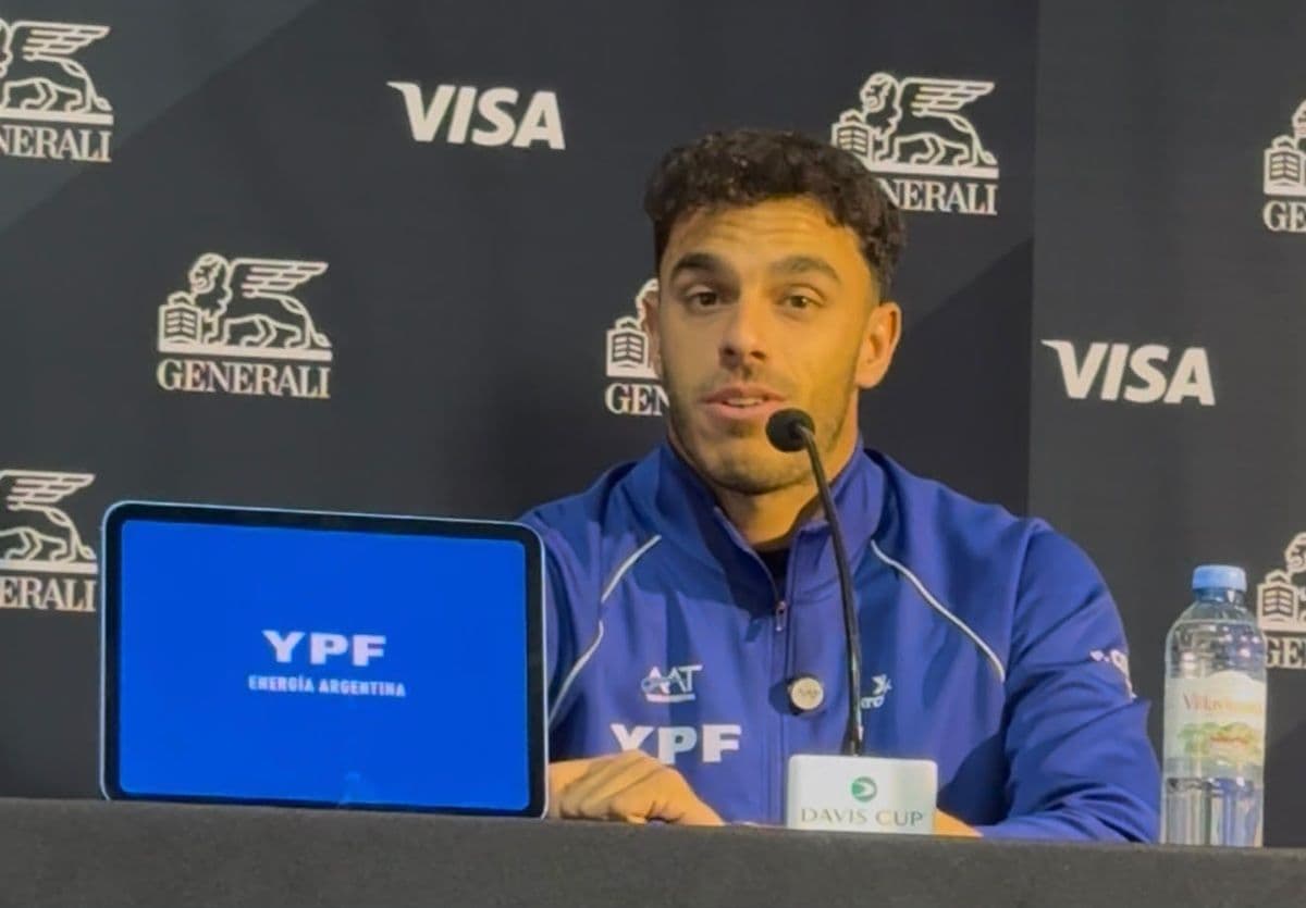 Cerúndolo: en la Copa Davis el tenis se vive "de una manera diferente"