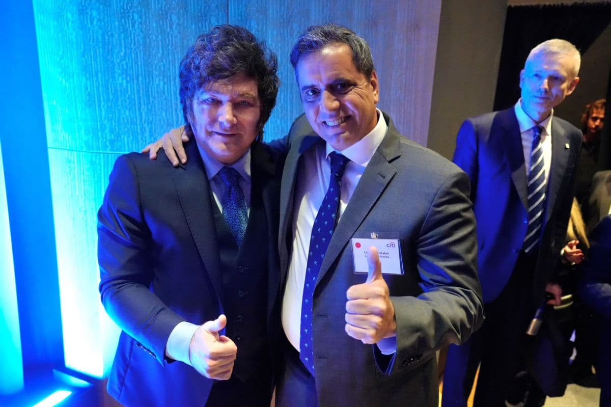 Milei y Catalán comparten un acto en Nueva York en plena gira por EE. UU.